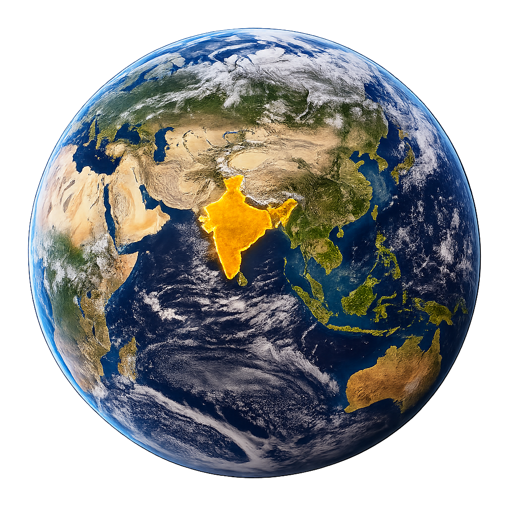 Inde depuis l'espace