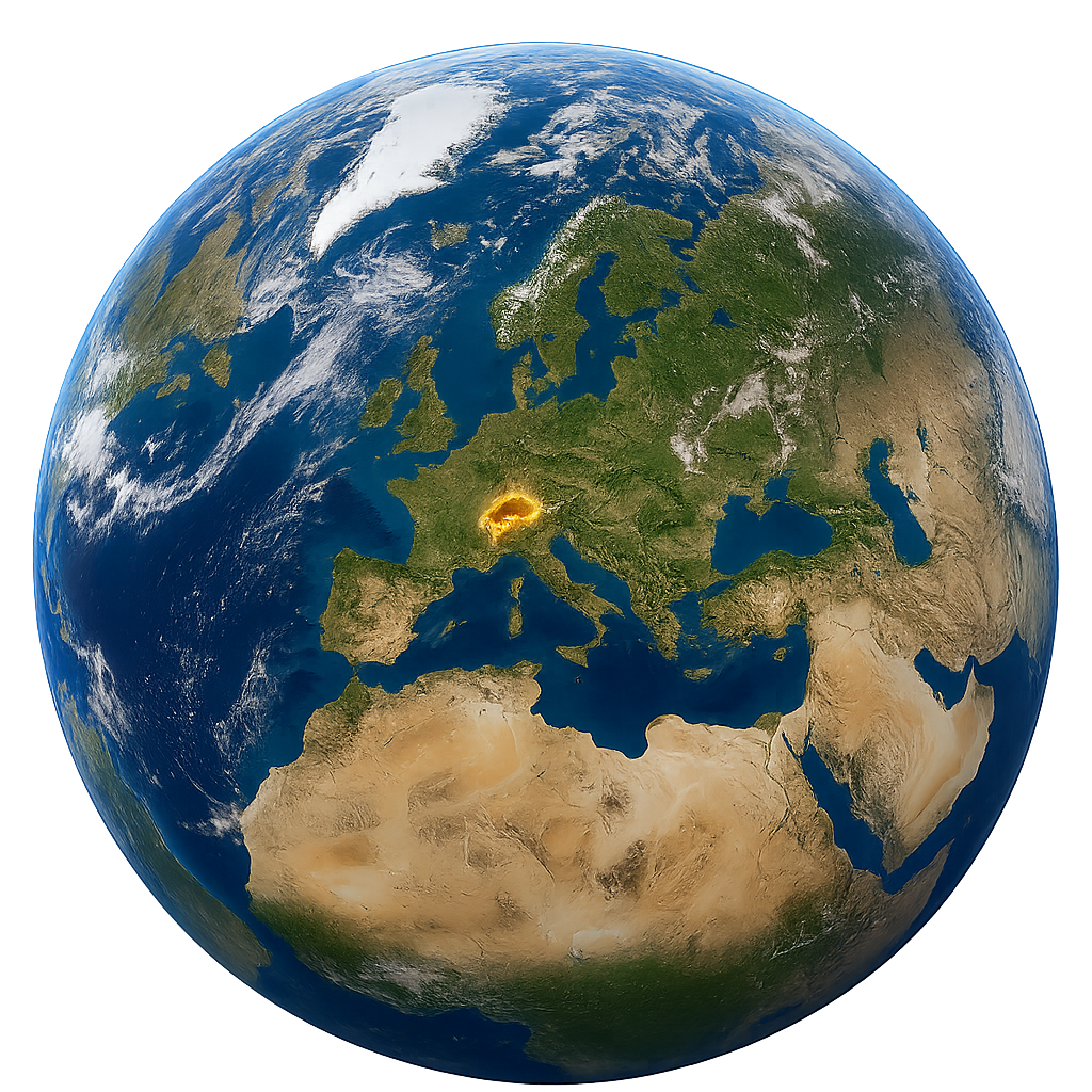 Suisse depuis l'espace